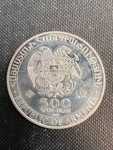 2015 ARMENIA NOAHS ARK 1 TROY OZ .999 FINE SILVER