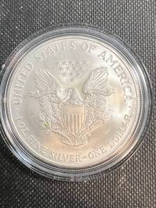 2005 AMERICAN SILVER EAGLE 1 TROY OZ .999 FINE SILVER IN AIRTITE