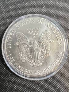 1992 AMERICAN SILVER EAGLE 1 TROY OZ IN AIRTITE