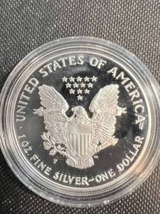 1993 PROOF AMERICAN SILVER EAGLE IN ORIGINAL AIRTITE BETTER DATE COIN