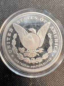 1 TROY OZ .999 FINE SILVER MORGAN DOLLAR DESIGN IN AIRTITE