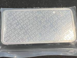 10 TROY OZ .999 FINE SILVER BUFFALO BAR SEALED