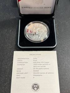 2016 US SILVER DOLLAR MARK TWAIN COMMEM ORIGINAL PACKAGING