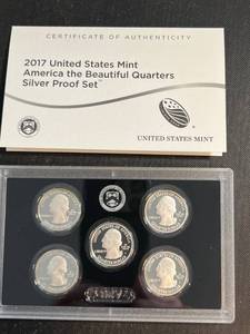 2017 US MINT SILVER ATB PROOF QUARTER SET IN ORIGINAL PACKAGING