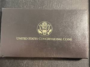 1989 US GOLD SILVER 3 COIN CONGRESSIONAL SET � OZ GOLD