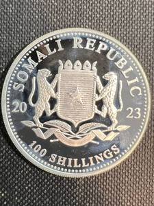 1 TROY OZ .999 FINE SILVER AFRICAN ELEPHANT ROUND