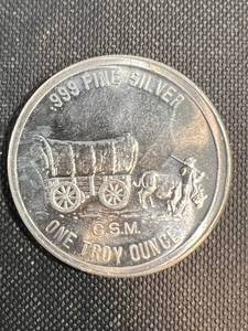 1 TROY OZ .999 FINE SILVER GOLDEN STATE MINT ROUND