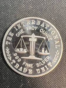 1 TROY OZ .999 FINE SILVER GARDEN COUNTY ROUND