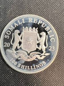 1 TROY OZ .999 FINE SILVER AFRICAN ELEPHANT ROUND