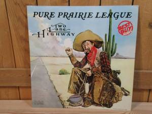 lot 180 image: Pure Prairie League - Two Lane Highway - 1975 - Vinyl Record