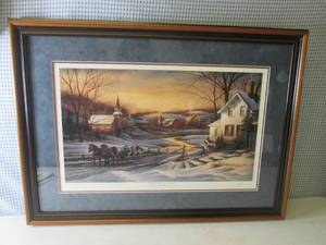 lot 4 image: (BR1) Framed Terry Redlin Together...
