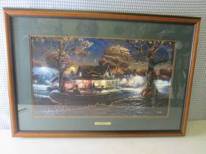 lot 6 image: (BR1) Framed Terry Redlin His Firs...