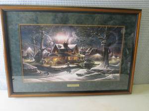 lot 7 image: (BR1) Framed Terry Redlin His Firs...