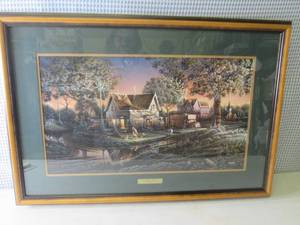lot 12 image: (BR1) Framed Terry Redlin His Firs...