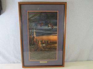 lot 15 image: (BR1) Framed Terry Redlin Country ...