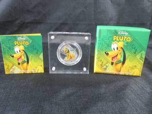 lot 26 image: 1 Ounce .999 Fine Silver Pluto Coin...