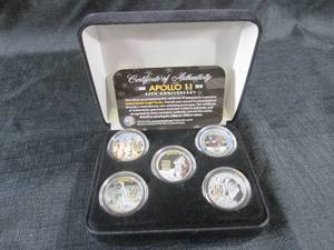 lot 31 image: Apollo 11 50th Anniversary 5pc Coin...
