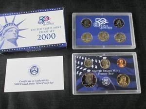 lot 72 image: 2000 United States Mint Proof Set w...