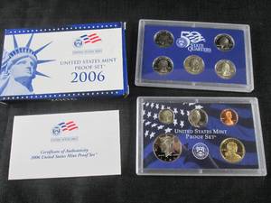 lot 78 image: 2006 United States Mint Proof Set w...