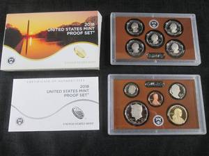 lot 90 image: 2018 United States Mint Proof Set w...