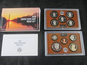 lot 92 image: 2020 United States Mint Proof Set w...
