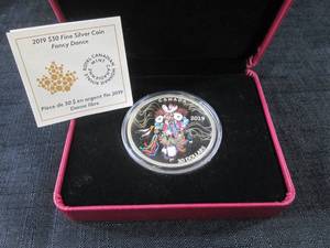 lot 97 image: 2019 $30 2oz Fine Silver Fancy Danc...