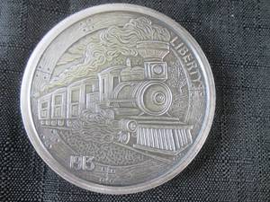 lot 104 image: 2016 5 Ounce Antique Silver Train H...