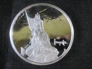 lot 108 image: 5 Troy Ounce Silver Proof Frank Fra...