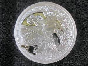 lot 111 image: 5 Troy Ounce Silver Proof The Mucha...
