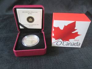 lot 134 image: 2013 $10 Canada Hockey Coin 99.99...