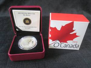lot 137 image: 2013 $10 Canada The Beaver Coin 9...