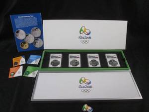 lot 163 image: Rio 2016 Series Two Olympic 5 Reais...