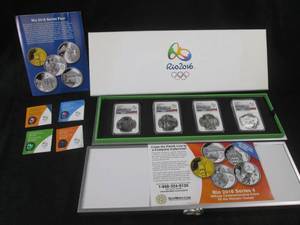lot 165 image: Rio 2016 Series Four Olympic 5 Reai...
