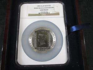 lot 166 image: 1990 Proof 5 Ounce Fine .999 Silver...
