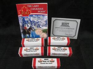 lot 181 image: 5 Rolls of 2012 The Last Canadian P...