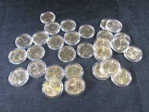 lot 186 image: 29 - Dollar Coins 15-2000P 5- 2002P...