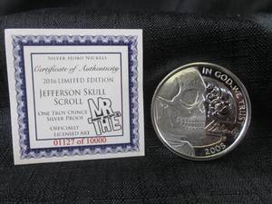lot 214 image: 2016 Jefferson Skull Scroll One Tro...