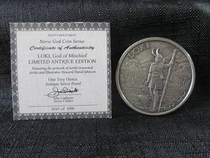 lot 221 image: One Troy Ounce Antique .999 Fine Si...