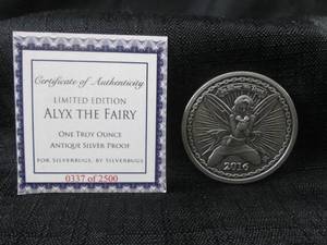 lot 224 image: 2016 One Troy Ounce Antique .999 Fi...