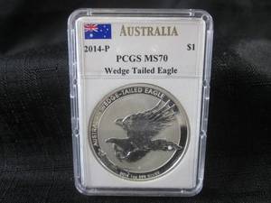 lot 226 image: Australia 2014-P $1 PCGS MS70 Wedge...