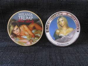 lot 250 image: Melania and Ivanka Trump Coins...