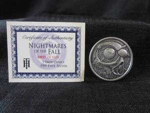 lot 253 image: Antique 1 Troy Ounce .999 Fine Silv...