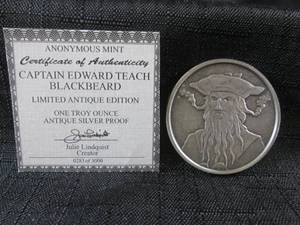 lot 256 image: One Troy Ounce Antique Silver Proof...