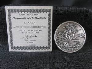 lot 257 image: One Troy Ounce Antique Silver Proof...