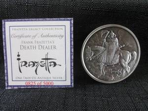 lot 258 image: One Troy Ounce Antique Silver Frank...