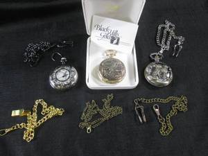 lot 291 image: 3 Pocket Watches - Black Hills Gold...