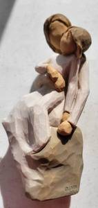 lot 25 image: Willow Tree By Susan Lordi Mother Daughter Figurine--2013
