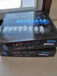 lot 36 image: LED Glow Chess Set