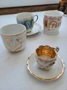 lot 87 image: Two Cups-Two Cups Are Matched Up With Saucers