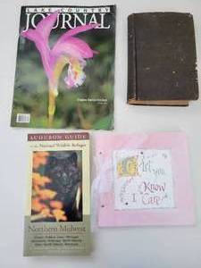 lot 98 image: Four Books-Lake Country Journal-Audobon Guide To The Wildlife Refuges-To Let You Know I Care-Safe Methods Of Business